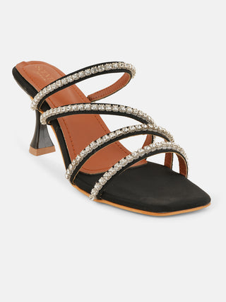 Maya Swarovski Strap Heels