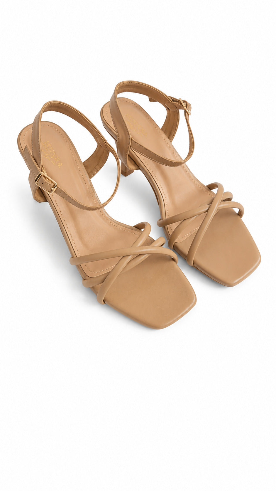Noir Grace Strappy Heels