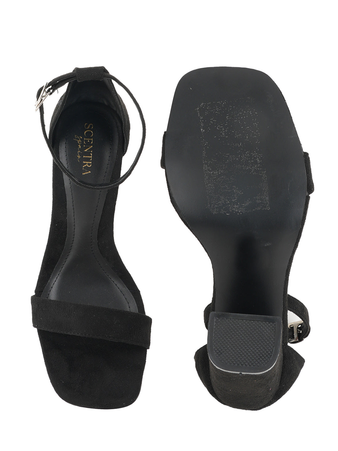 Noir Elegance Ankle Strap Sandal