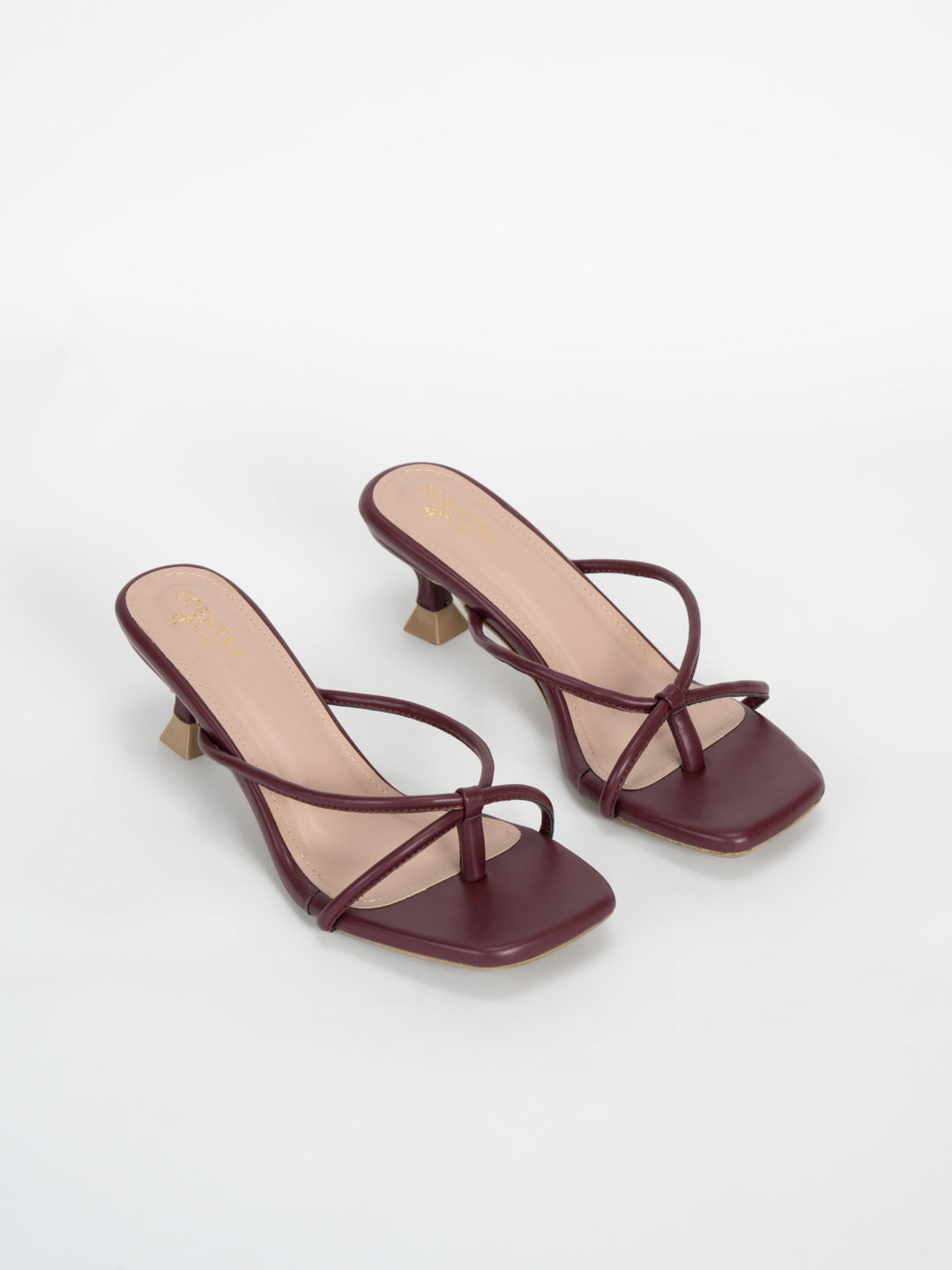 Scentra Spain Bordeaux Sculpt Mules