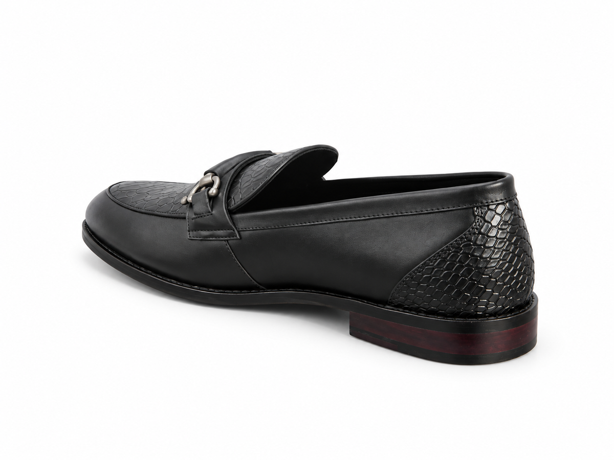Royale Croc-Embossed Horsebit Loafers