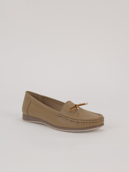 Aveline Bow-Detail Moccasin Loafers
