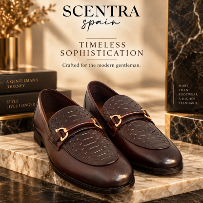 Royale Croc-Embossed Horsebit Loafers