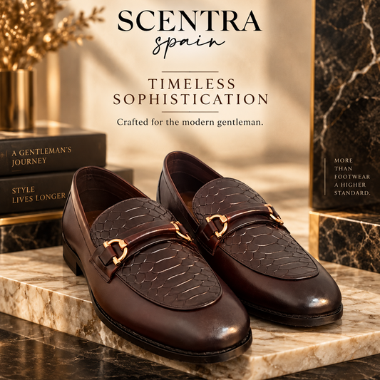 Royale Croc-Embossed Horsebit Loafers