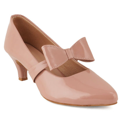 Conie Solid Pumps With Bow