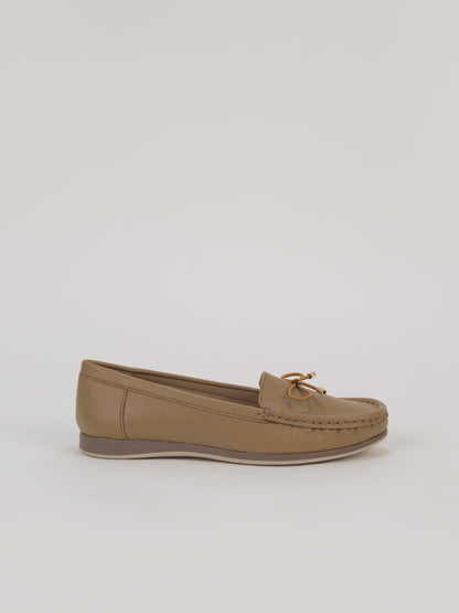 Aveline Bow-Detail Moccasin Loafers