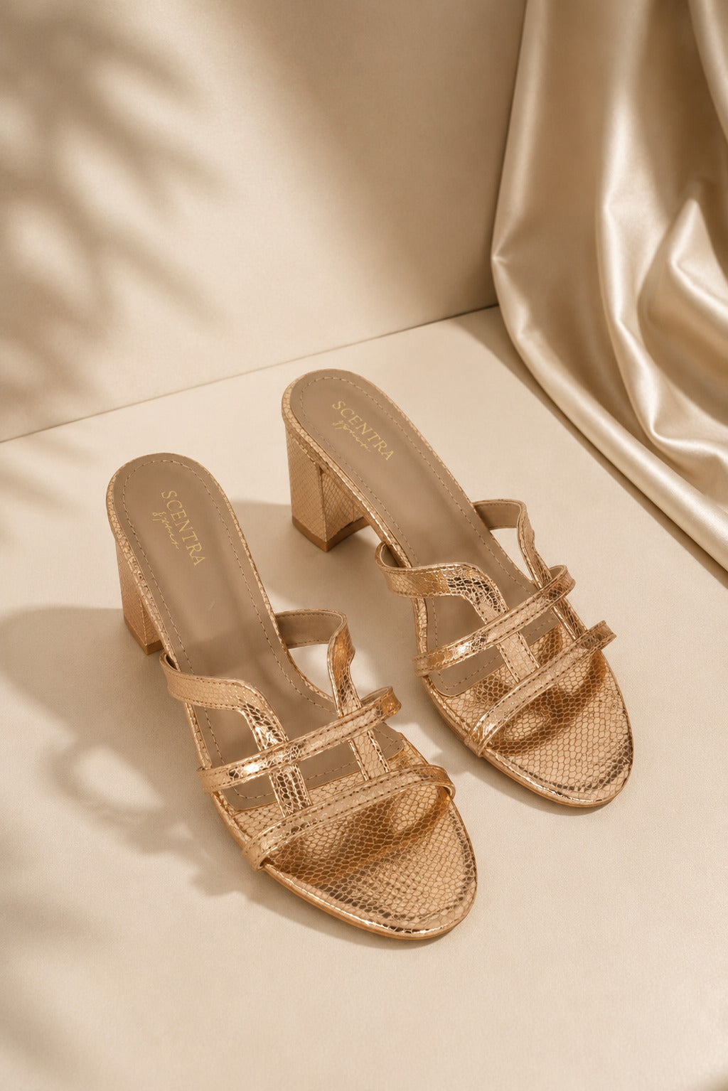 Aurelia Strappy Block Heels