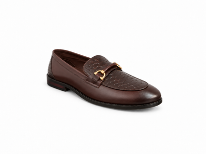 Royale Croc-Embossed Horsebit Loafers