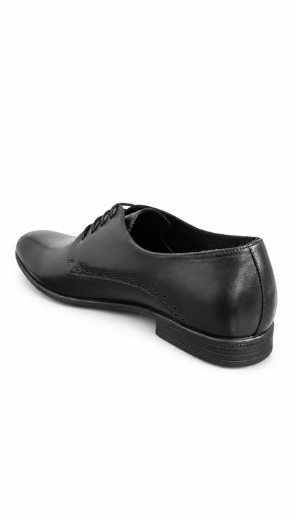 Brogue-Detail Lace-Up Derby Shoes