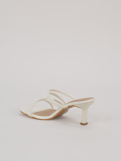 Scentra Spain Noir Luxe Multi-Strap Mule Heels