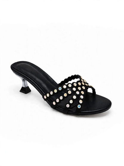 Seraphine Pearl Kitten Heel Mules