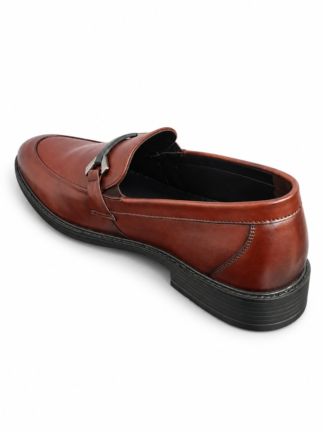 Metal-Bit Apron-Toe Loafers