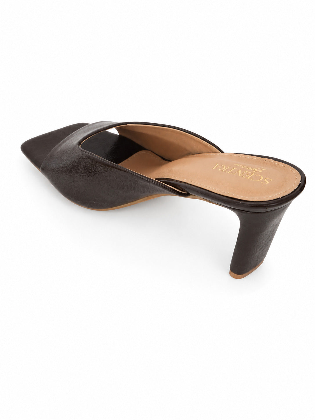 Noirette Sculpted Heel Mules