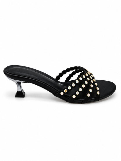 Seraphine Pearl Kitten Heel Mules