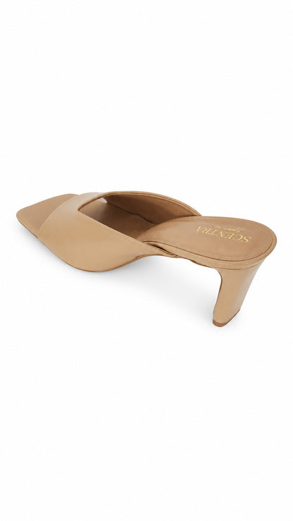 Noirette Sculpted Heel Mules