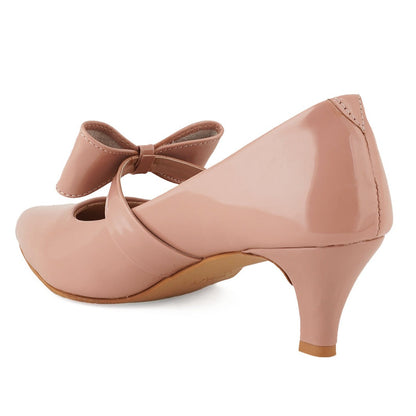 Conie Solid Pumps With Bow