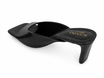 Noirette Sculpted Heel Mules