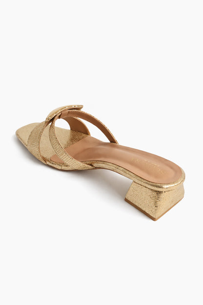 Celeste Metallic Accent Mules
