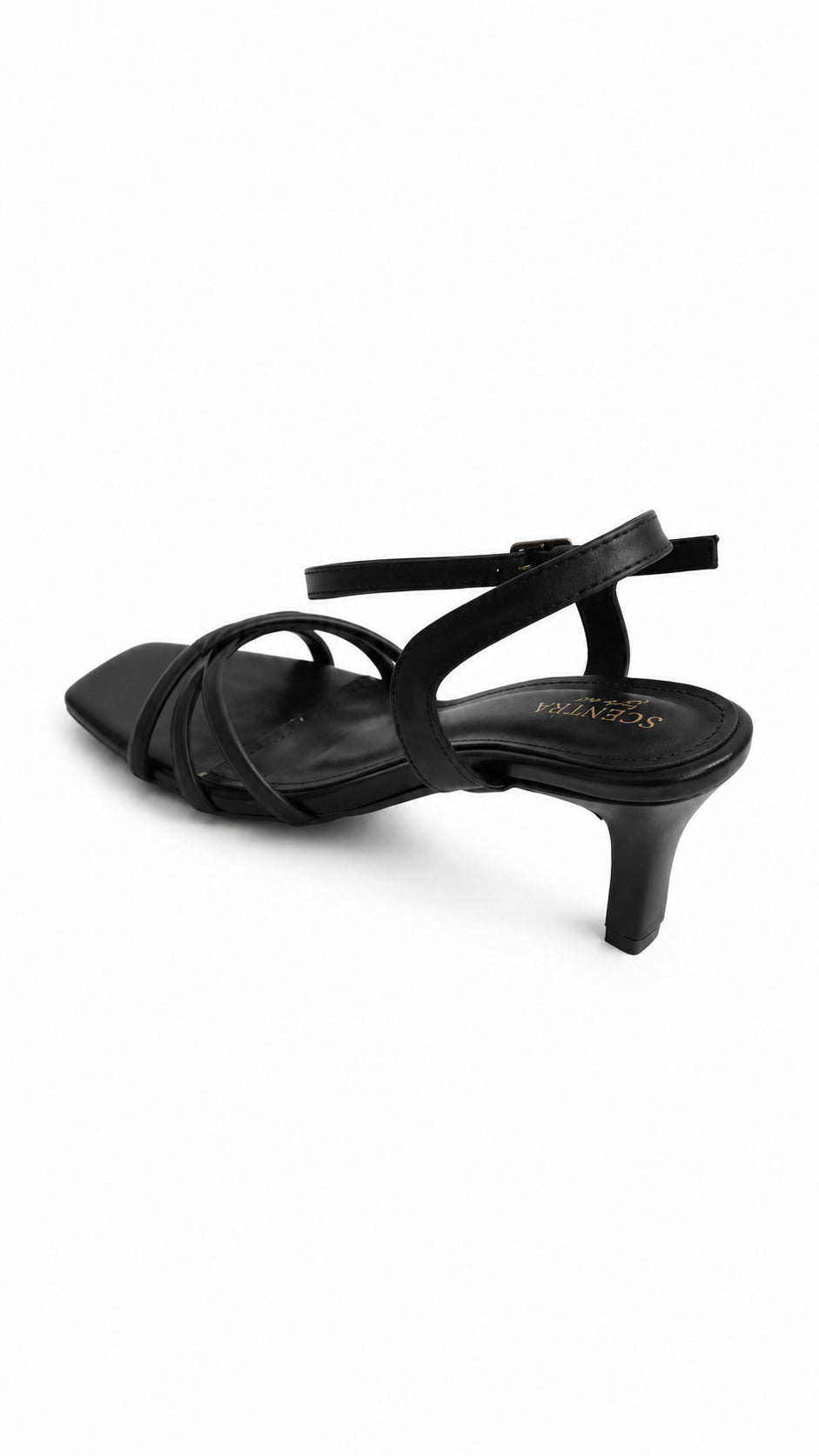 Noir Grace Strappy Heels