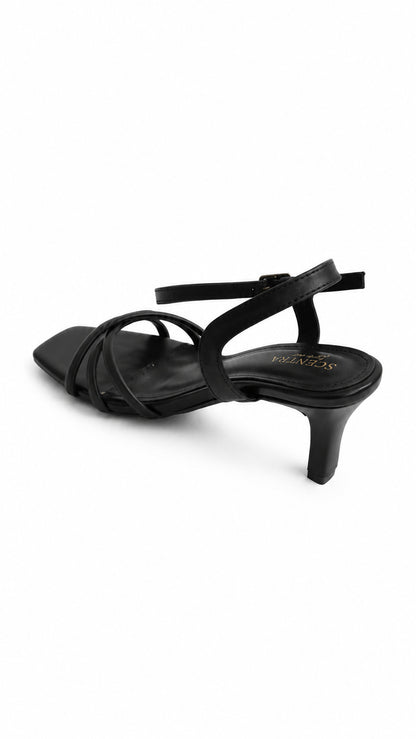 Noir Grace Strappy Heels