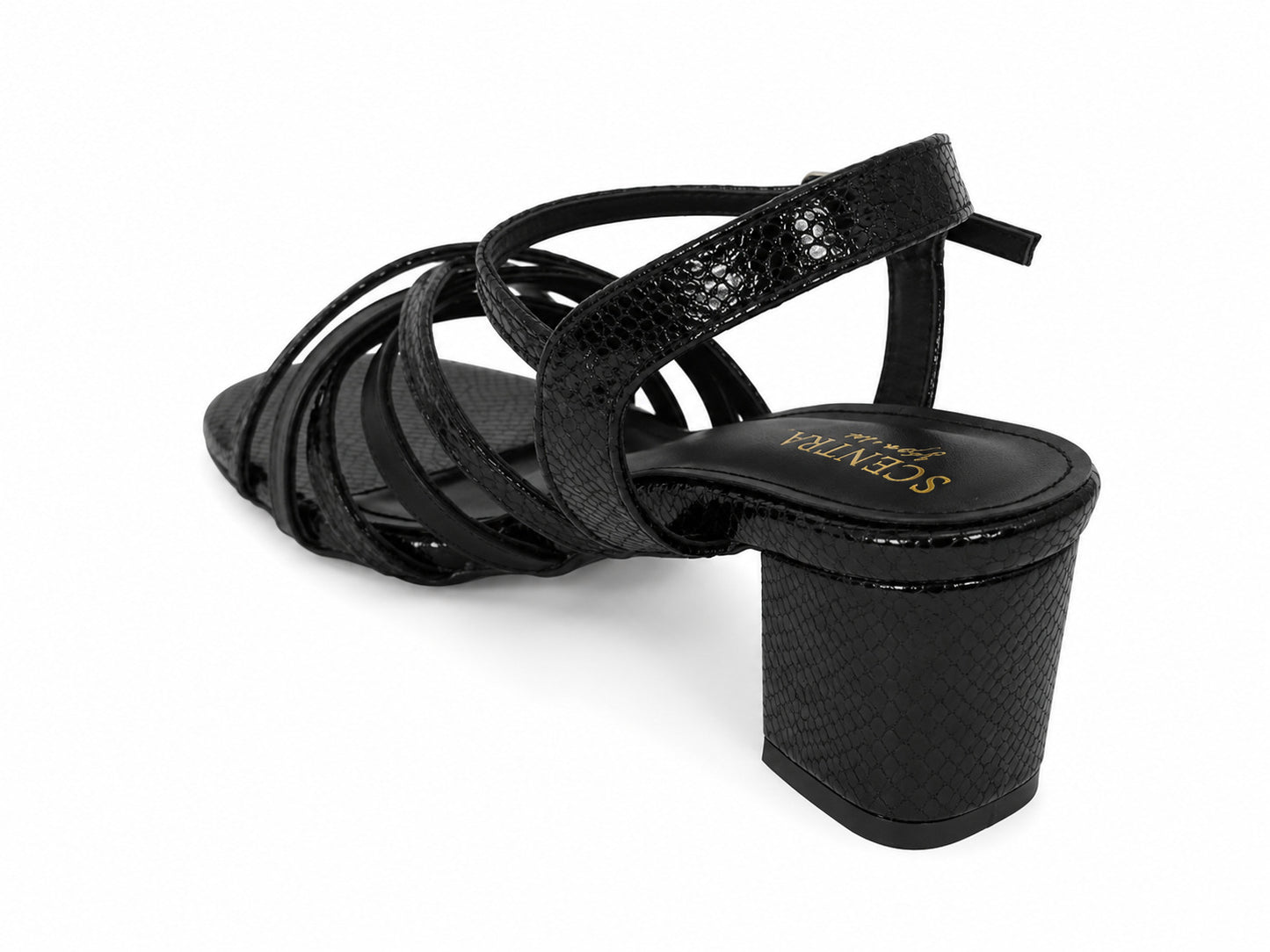 Scentra Spain Stella Festive Block Heel Sandals