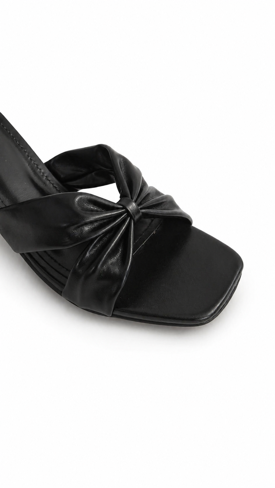 Black and Grey Sandal Mules