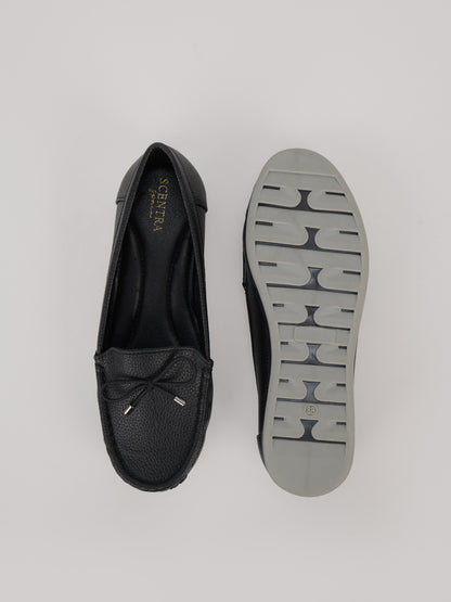 Aveline Bow-Detail Moccasin Loafers