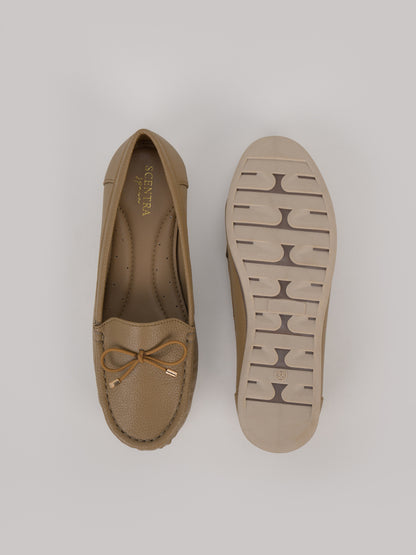 Aveline Bow-Detail Moccasin Loafers