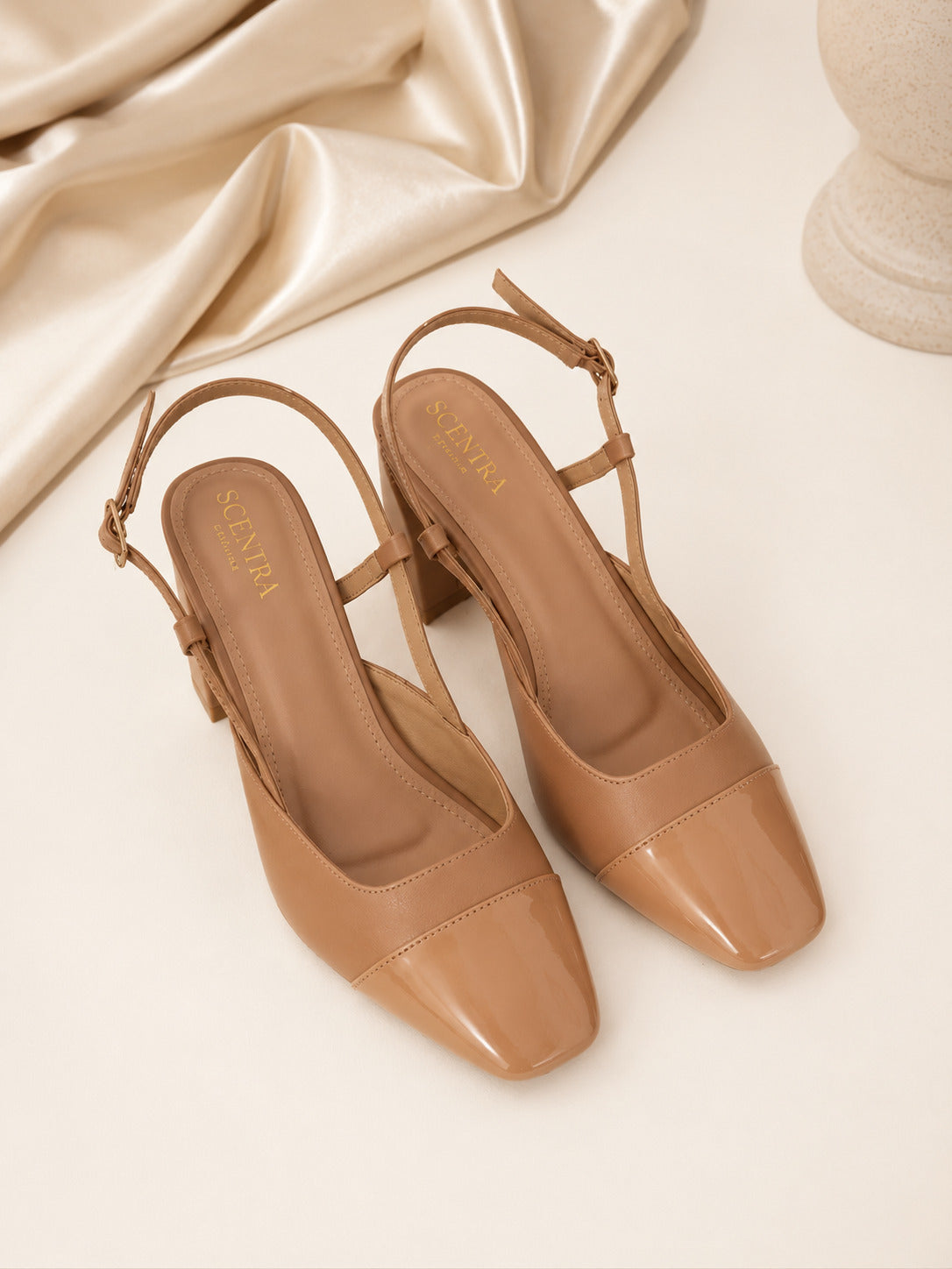 Scentra Spain Elara Block Heel Pumps