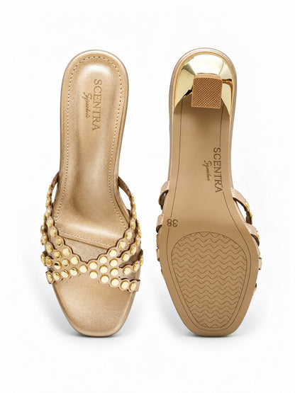Seraphine Pearl Kitten Heel Mules