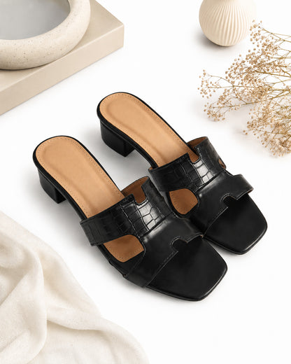 Luna Croc Detail Sandals