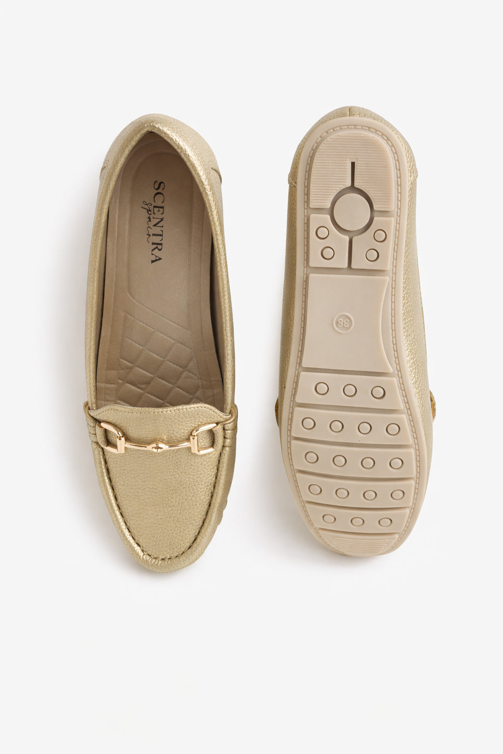 Elara Textured Horsebit Loafers