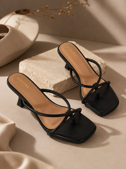 Ivory Twist Kitten Heels
