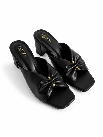Eclipse Bow Mule Heels