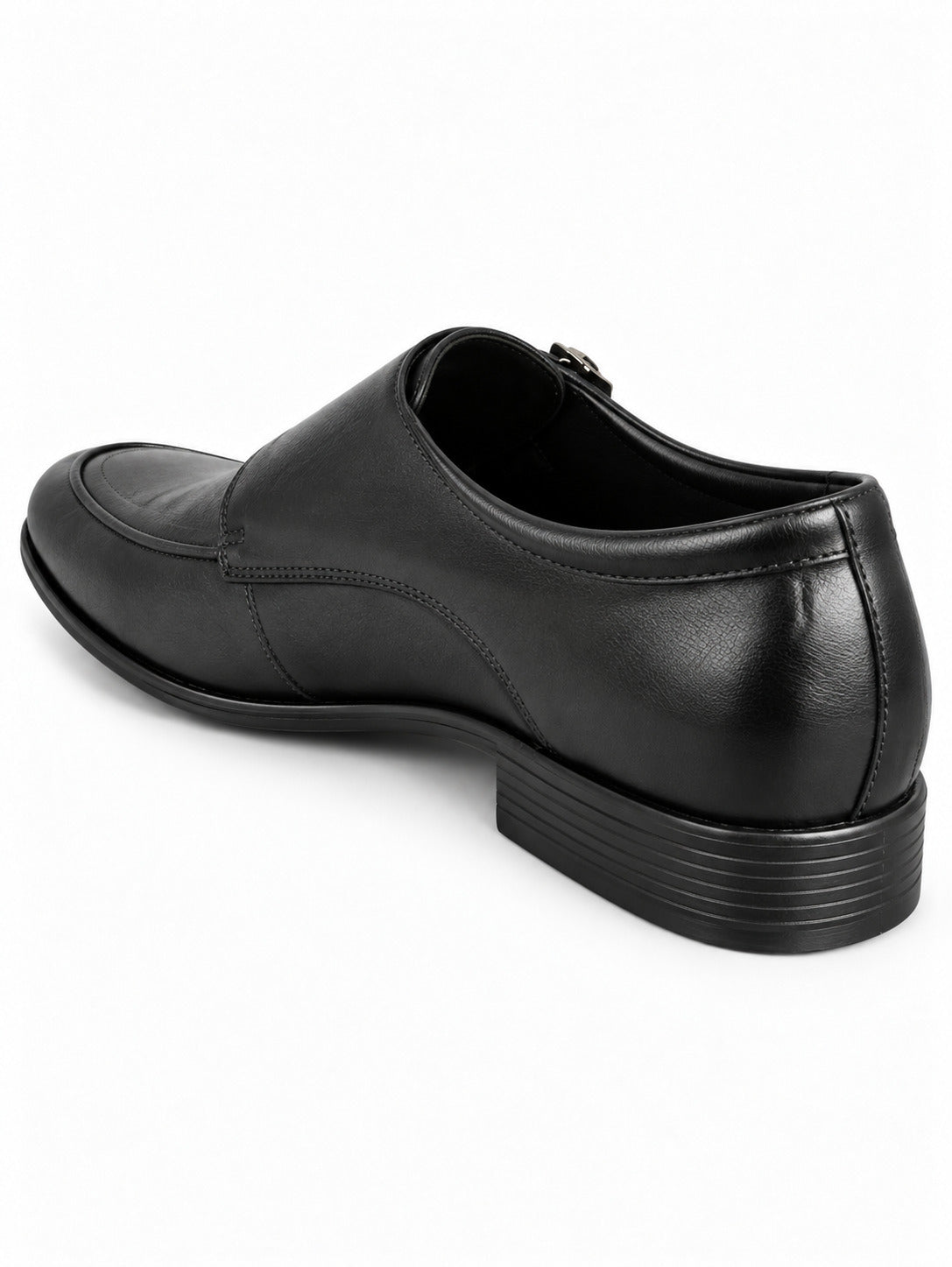 Textured Double Monk Strap Apron-Toe
