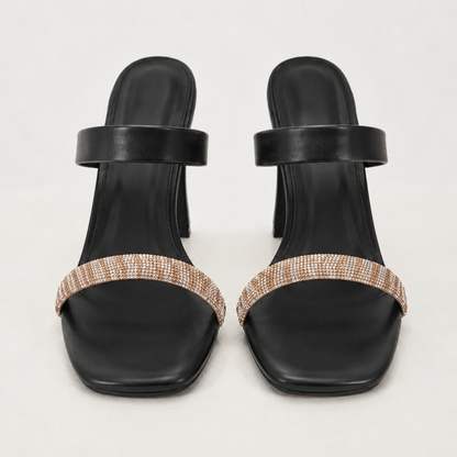 Evelyn Two Strap Heels