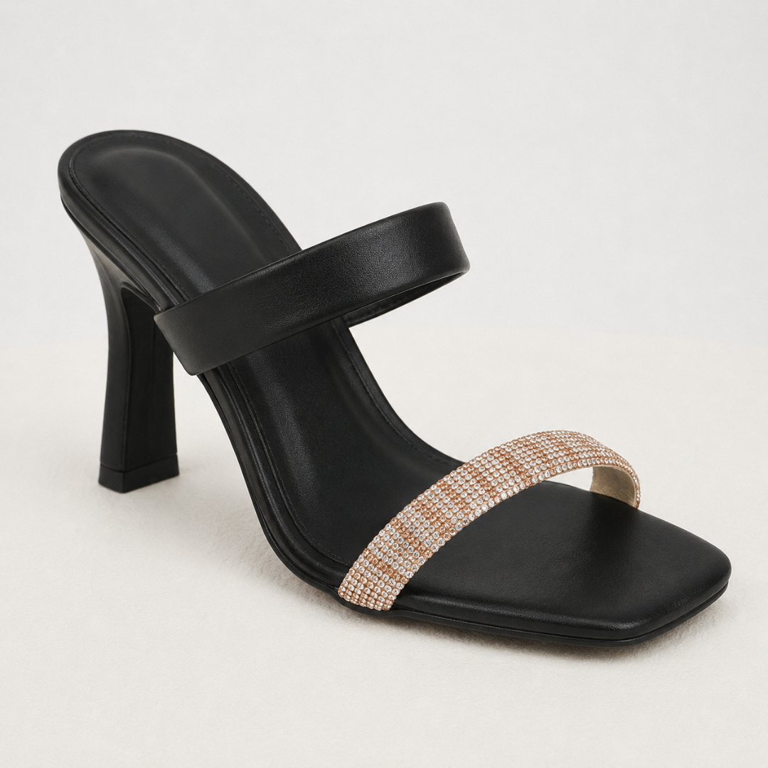Evelyn Two Strap Heels