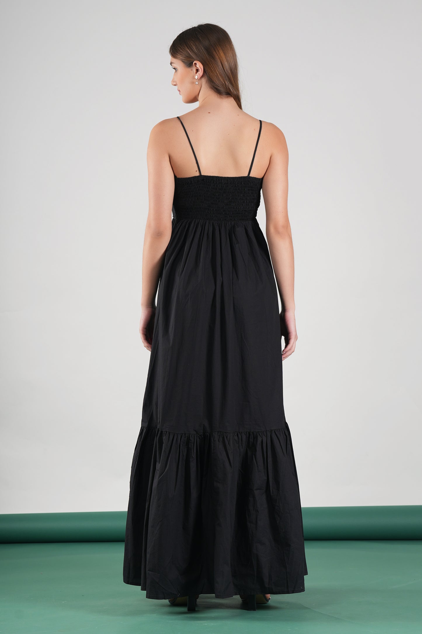 Long Flowy Dress With Thin Strap