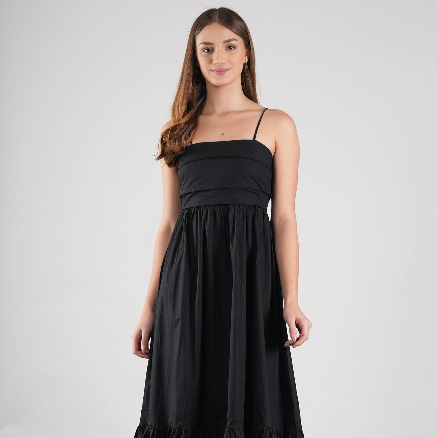 Long Flowy Dress With Thin Strap