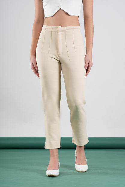 High Waist Fitted Trousers