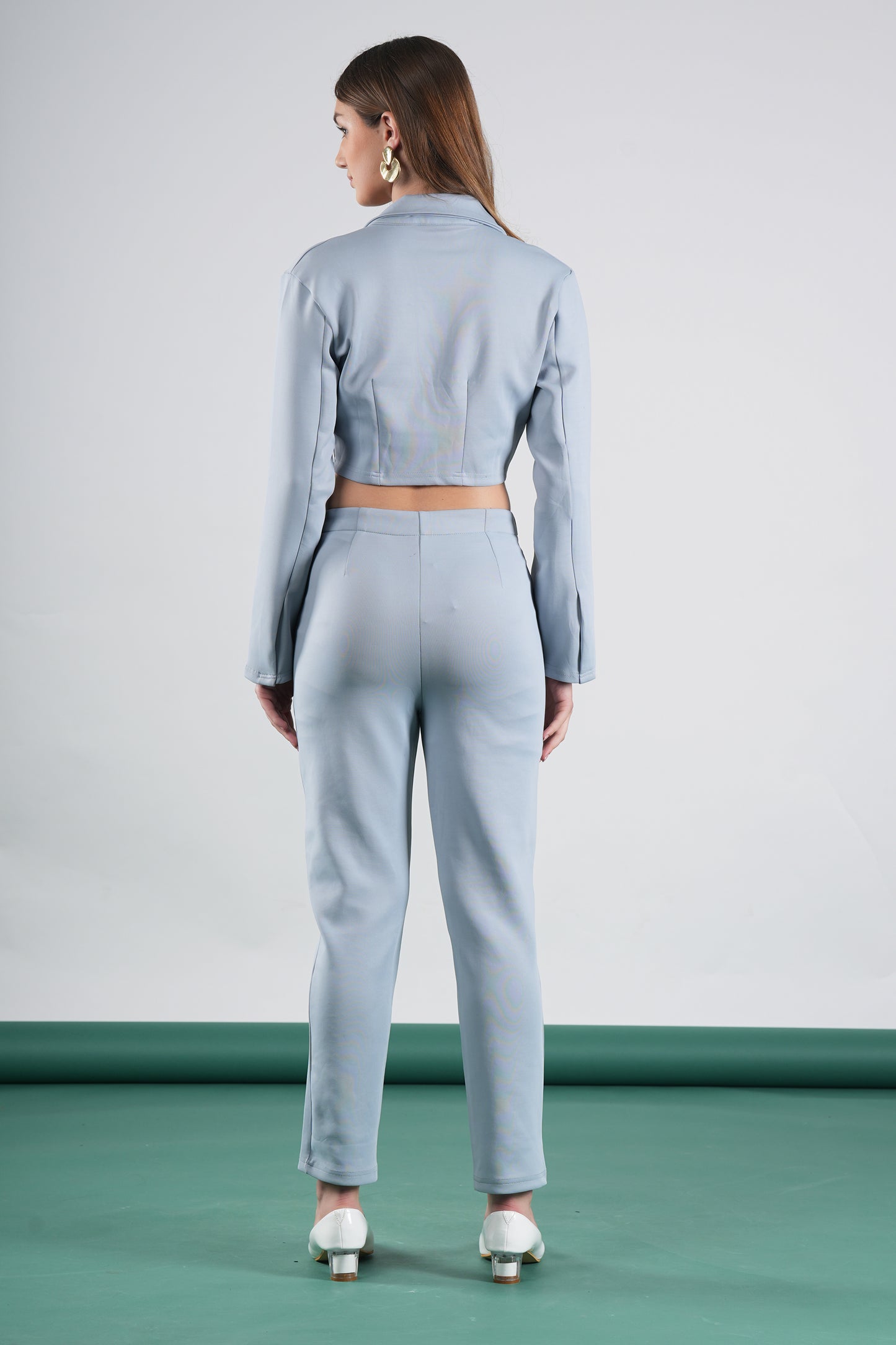 High Waist Fitted Trousers