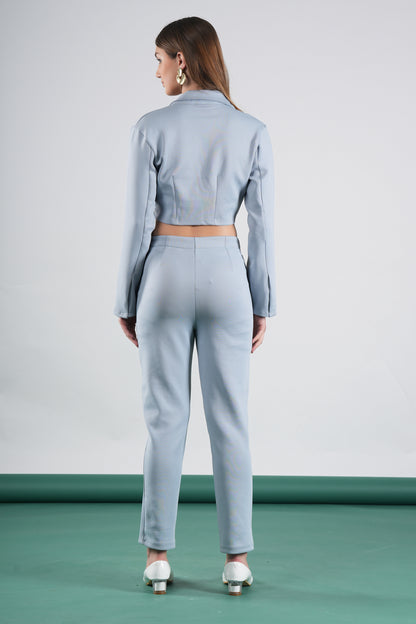 High Waist Fitted Trousers