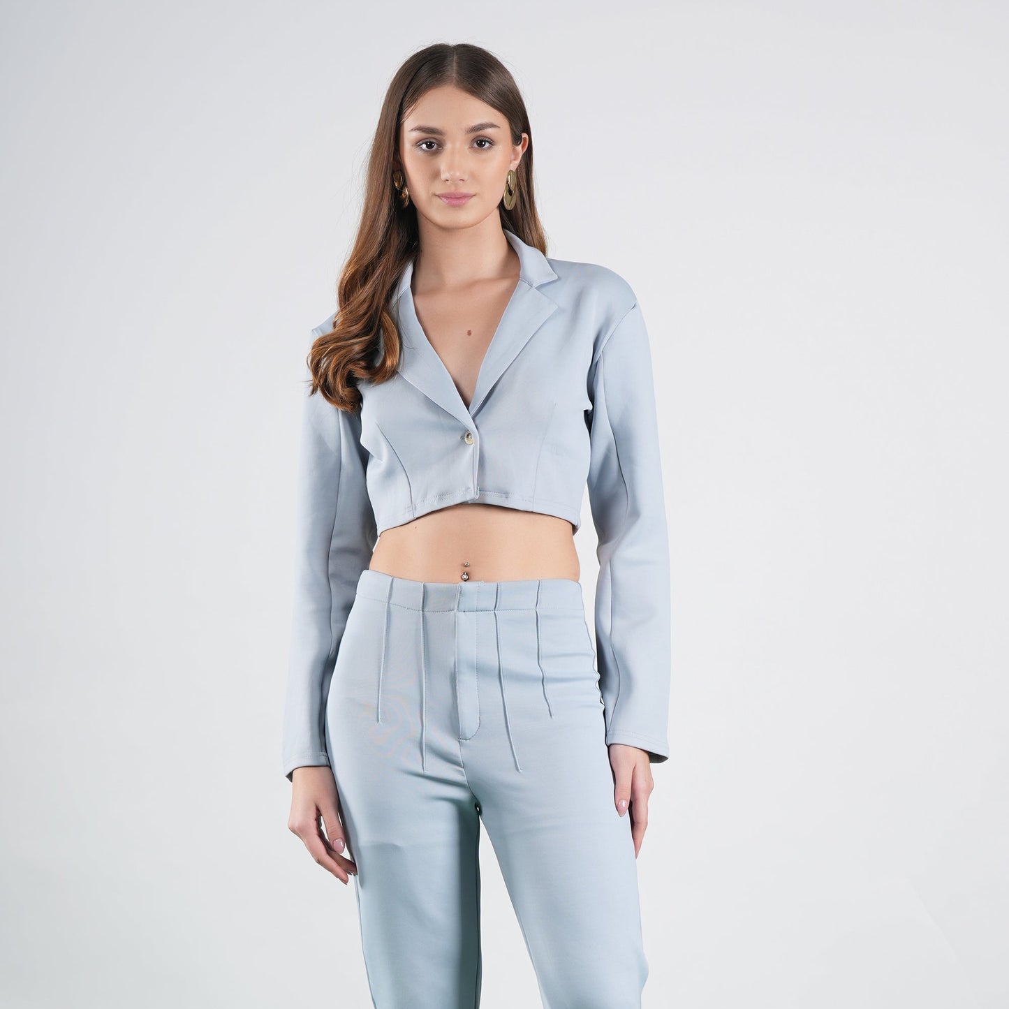 High Waist Fitted Trousers