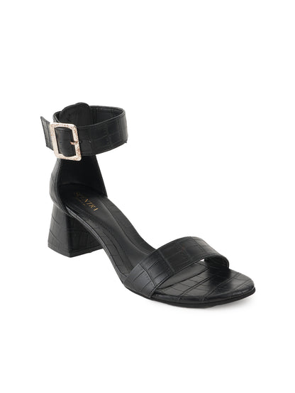 Luxe Leather Ankle Buckle Sandals