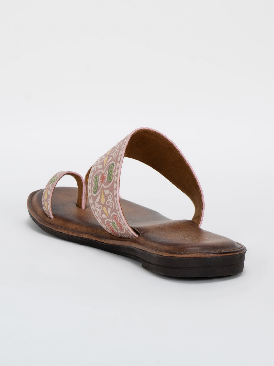 Scentra Spain Heritage Bloom Toe-Ring Flats