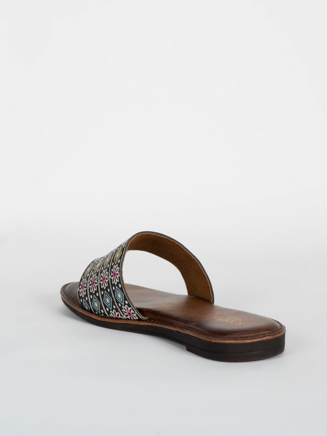 Women's Printed Flat Slide Sandals