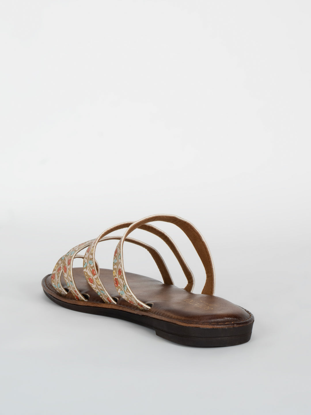 Scentra Spain Flora Weave Multi-Strap Flats