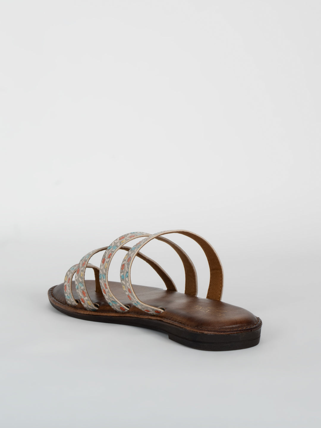 Scentra Spain Flora Weave Multi-Strap Flats