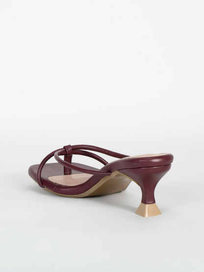 Scentra Spain Bordeaux Sculpt Mules
