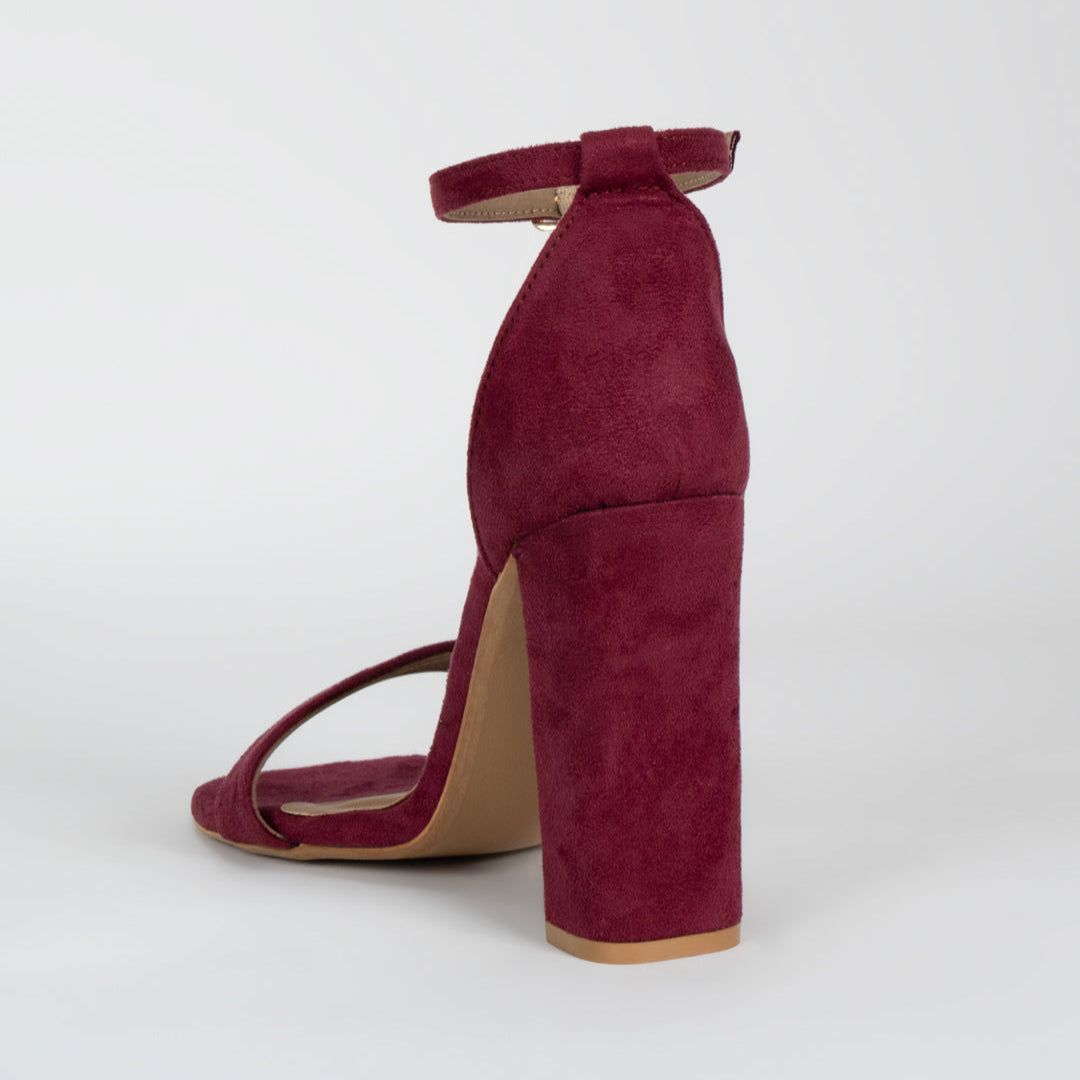 Noir Elegance Ankle Strap Sandal